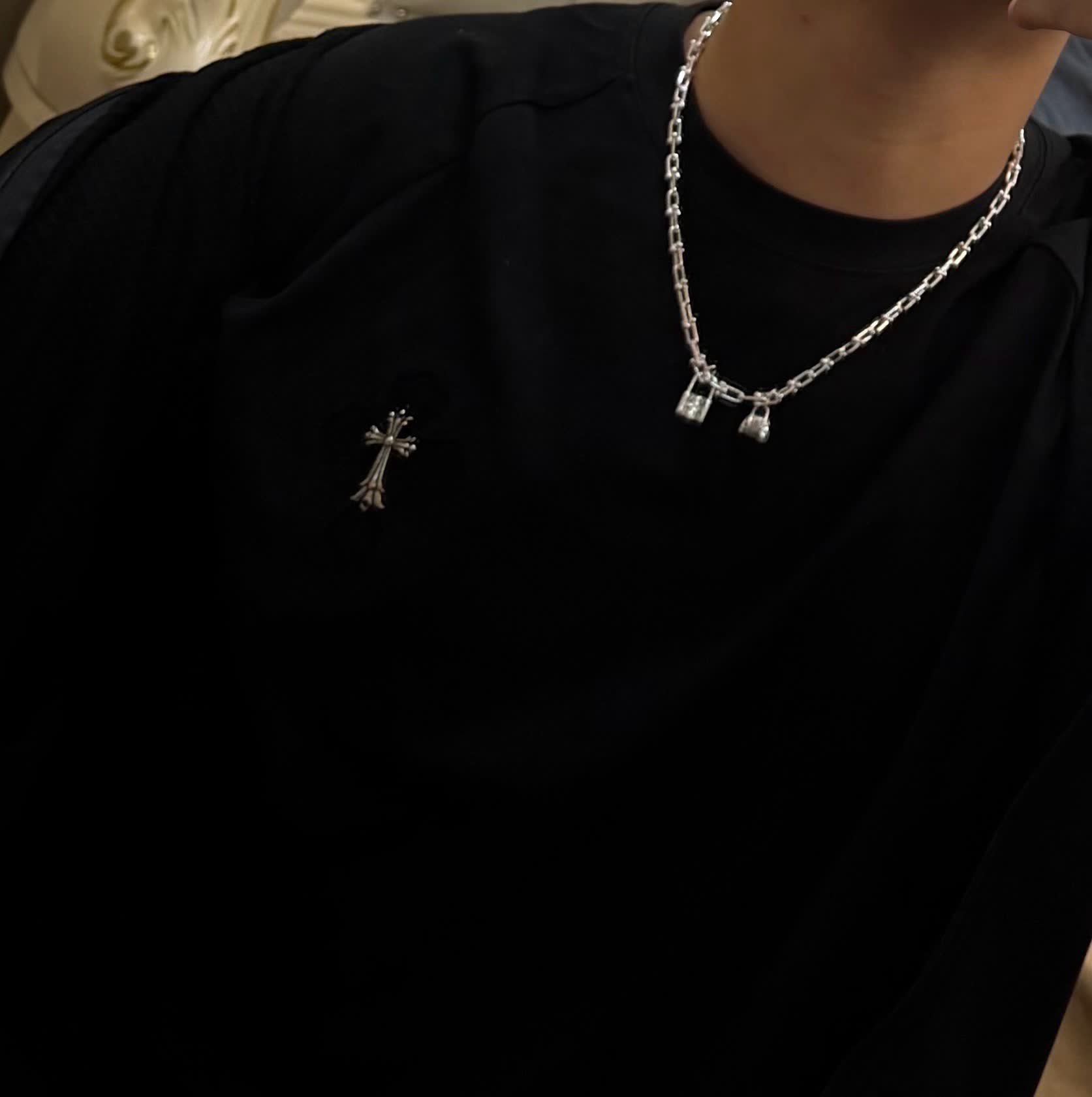 Tiffany & Co. Lock Charm Necklace